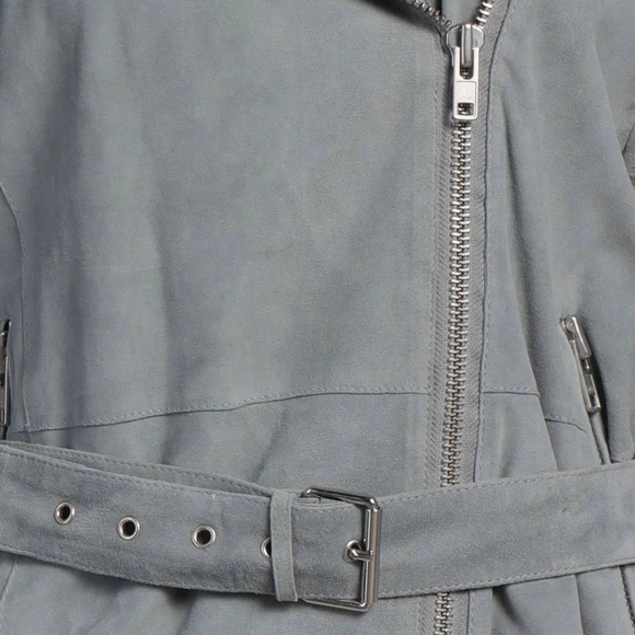 Bully (Italy) suede moto jacket (42) - Picture 3 of 7